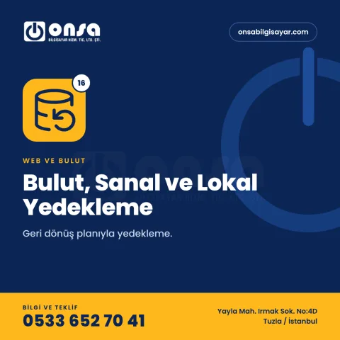 16. Bulut, Sanal ve Lokal Yedekleme
