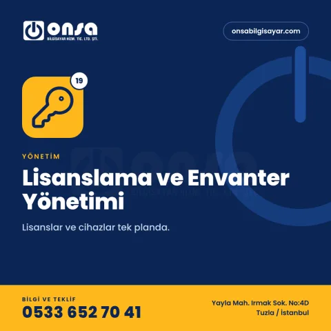 19. Lisanslama ve Envanter Yönetimi