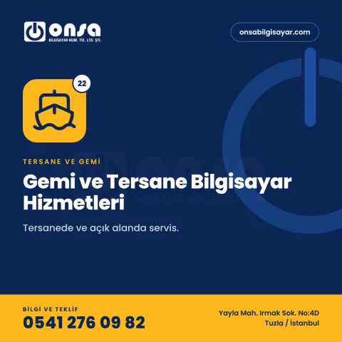 22. Gemi ve Tersane Bilgisayar Hizmetleri